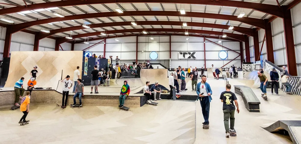 Inside the skatepark
